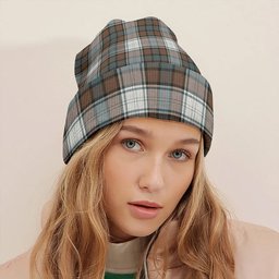 ScotsTee Shop Scottish Murray of Atholl Dress (Murray Dress) Weathered Clan Crest Tartan Plaid Knit Beanie