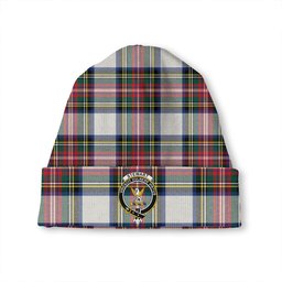 ScotsTee Shop Scottish Stewart Dress Modern Clan Crest Tartan Plaid Knit Beanie