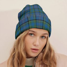 ScotsTee Shop Scottish Rankin Ancient Clan Crest Tartan Plaid Knit Beanie