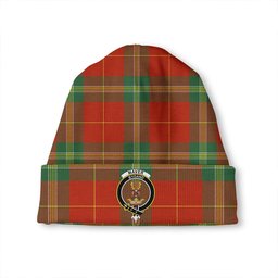 ScotsTee Shop Scottish Maver Modern Clan Crest Tartan Plaid Knit Beanie