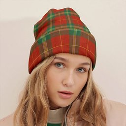 ScotsTee Shop Scottish Maver Modern Clan Crest Tartan Plaid Knit Beanie