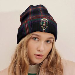 ScotsTee Shop Scottish Watt (Wate) Modern Clan Crest Tartan Plaid Knit Beanie