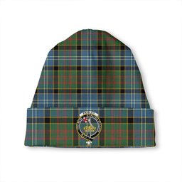 ScotsTee Shop Scottish Paisley Drennan (Drennan Drennan) Ancient Clan Crest Tartan Plaid Knit Beanie