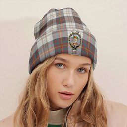 ScotsTee Shop Scottish Walker Dress Weathered Clan Crest Tartan Plaid Knit Beanie