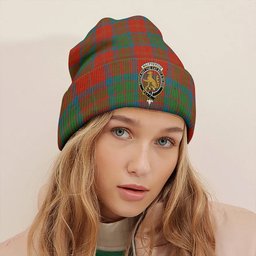 ScotsTee Shop Scottish MacPherson of Cluny Ancient Clan Crest Tartan Plaid Knit Beanie