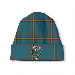ScotsTee Shop Scottish MacLaine of LochBuie Hunting (MacLaine) Ancient Clan Crest Tartan Plaid Knit Beanie