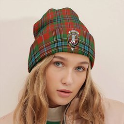ScotsTee Shop Scottish MacLean of Duart Ancient Clan Crest Tartan Plaid Knit Beanie