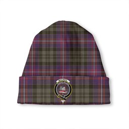 ScotsTee Shop Scottish MacNeil of Colonsay (MacNeil of Barra of Colonsay) (Highland Society of London) Weathered Clan Crest Tartan Plaid Knit Beanie