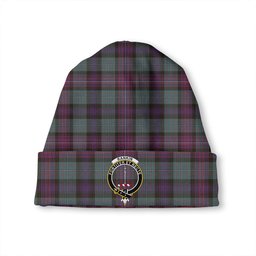 ScotsTee Shop Scottish Rankin (Dalgliesh) Weathered Clan Crest Tartan Plaid Knit Beanie