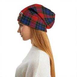ScotsTee Shop Scottish Manson Modern Clan Crest Tartan Plaid Knit Beanie