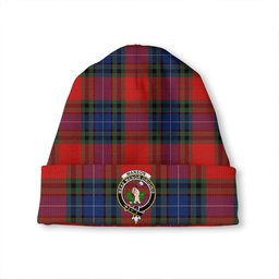 ScotsTee Shop Scottish Manson Modern Clan Crest Tartan Plaid Knit Beanie