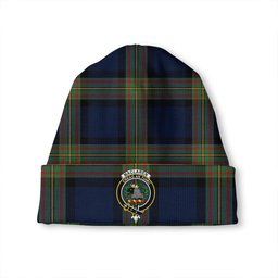 ScotsTee Shop Scottish MacLaren of Broich Modern Clan Crest Tartan Plaid Knit Beanie