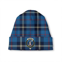 ScotsTee Shop Scottish MacRae of America Modern Clan Crest Tartan Plaid Knit Beanie