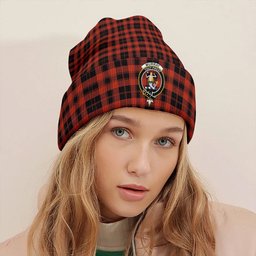 ScotsTee Shop Scottish Murray of Ochtertyre Ancient Clan Crest Tartan Plaid Knit Beanie
