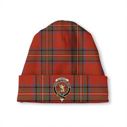 ScotsTee Shop Scottish Stewart of Rothesay Ancient Clan Crest Tartan Plaid Knit Beanie
