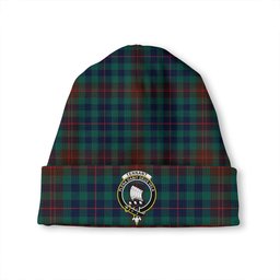 ScotsTee Shop Scottish Tennant Yules Modern Clan Crest Tartan Plaid Knit Beanie