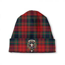 ScotsTee Shop Scottish Murray of Atholl Red Dress (Murray of Atholl; Red Dress) Modern Clan Crest Tartan Plaid Knit Beanie