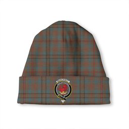 ScotsTee Shop Scottish Moncrieffe of Atholl Weathered Clan Crest Tartan Plaid Knit Beanie