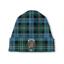 ScotsTee Shop Scottish Melville Modern Clan Crest Tartan Plaid Knit Beanie
