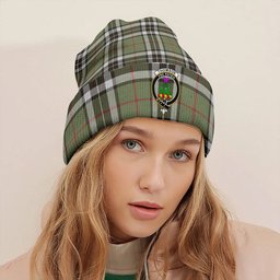 ScotsTee Shop Scottish Thomson Camel (MacThomas Thompson Camel) Weathered Clan Crest Tartan Plaid Knit Beanie