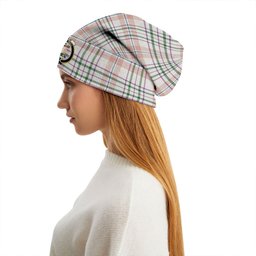 ScotsTee Shop Scottish Shaw Women's Dress Ancient Clan Crest Tartan Plaid Knit Beanie