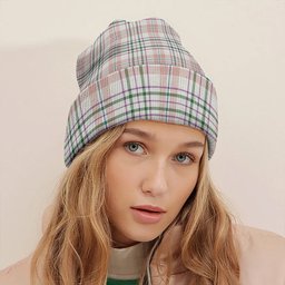 ScotsTee Shop Scottish Shaw Women's Dress Ancient Clan Crest Tartan Plaid Knit Beanie