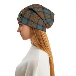 ScotsTee Shop Scottish MacLaren Weathered Clan Crest Tartan Plaid Knit Beanie