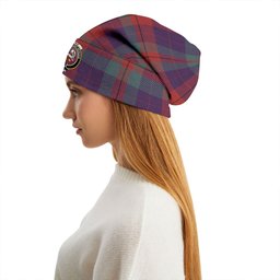 ScotsTee Shop Scottish Skene of Cromar Weathered Clan Crest Tartan Plaid Knit Beanie