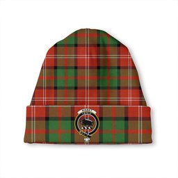 ScotsTee Shop Scottish Nisbet (Nisbit) Ancient Clan Crest Tartan Plaid Knit Beanie