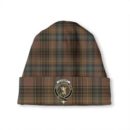 ScotsTee Shop Scottish Stewart Hunting Weathered Clan Crest Tartan Plaid Knit Beanie
