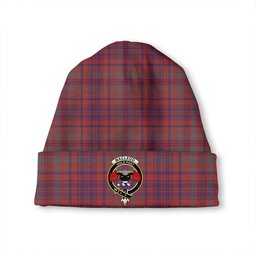 ScotsTee Shop Scottish MacLeod of Tullibardine (Red MacLeod) Weathered Clan Crest Tartan Plaid Knit Beanie