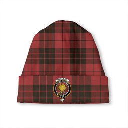 ScotsTee Shop Scottish MacLeod of Raasay Weathered Clan Crest Tartan Plaid Knit Beanie