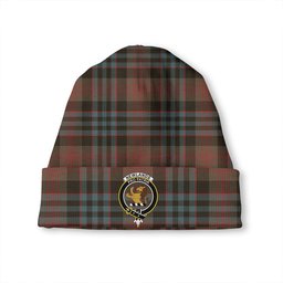 ScotsTee Shop Scottish Newlands (Walker Newlands) Weathered Clan Crest Tartan Plaid Knit Beanie