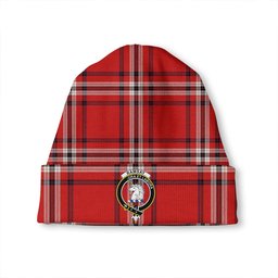 ScotsTee Shop Scottish Ramsay Angus & Mearns Modern Clan Crest Tartan Plaid Knit Beanie