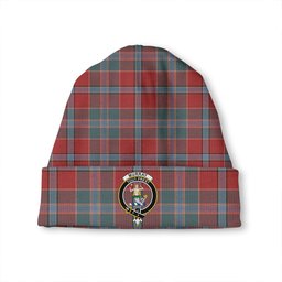 ScotsTee Shop Scottish Murray of Abercairney Weathered Clan Crest Tartan Plaid Knit Beanie