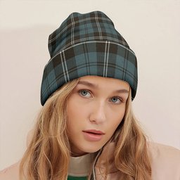 ScotsTee Shop Scottish Swan Weathered Clan Crest Tartan Plaid Knit Beanie