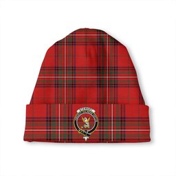 ScotsTee Shop Scottish Stewart of Rothesay Modern Clan Crest Tartan Plaid Knit Beanie
