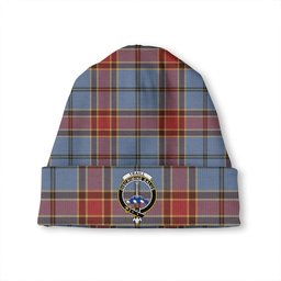 ScotsTee Shop Scottish Traill (Trayle) Ancient Clan Crest Tartan Plaid Knit Beanie
