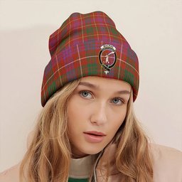 ScotsTee Shop Scottish MacRae of Inverinate Ancient Clan Crest Tartan Plaid Knit Beanie