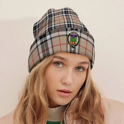 ScotsTee Shop Scottish Thomson Camel (MacThomas Thompson Camel) Modern Clan Crest Tartan Plaid Knit Beanie