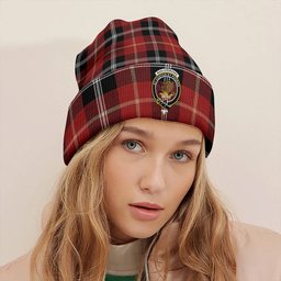 ScotsTee Shop Scottish Marjoribanks Modern Clan Crest Tartan Plaid Knit Beanie