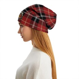 ScotsTee Shop Scottish Marjoribanks Modern Clan Crest Tartan Plaid Knit Beanie