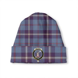 ScotsTee Shop Scottish MacRae of America Weathered Clan Crest Tartan Plaid Knit Beanie