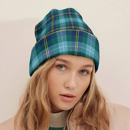 ScotsTee Shop Scottish Porteous Modern Clan Crest Tartan Plaid Knit Beanie