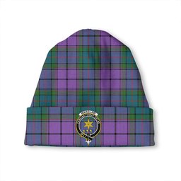 ScotsTee Shop Scottish Wardlaw Ancient Clan Crest Tartan Plaid Knit Beanie