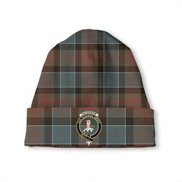 ScotsTee Shop Scottish Paterson Weathered Clan Crest Tartan Plaid Knit Beanie