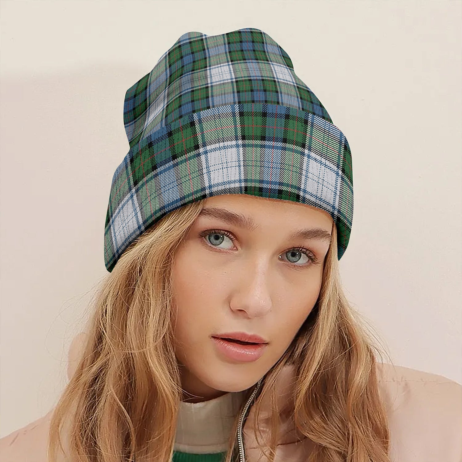 ScotsTee Shop Scottish Murray of Atholl Dress (Murray Dress) Ancient Clan Crest Tartan Plaid Knit Beanie