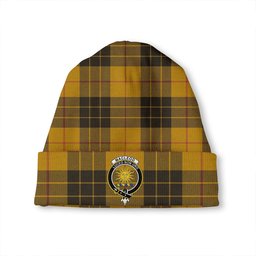 ScotsTee Shop Scottish MacLeod of Lewis Weathered Clan Crest Tartan Plaid Knit Beanie