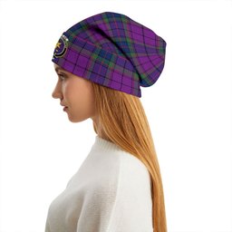 ScotsTee Shop Scottish Wardlaw Modern Clan Crest Tartan Plaid Knit Beanie