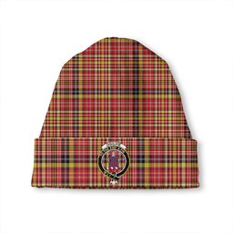 ScotsTee Shop Scottish Ogilvie of Strathallan Modern Clan Crest Tartan Plaid Knit Beanie